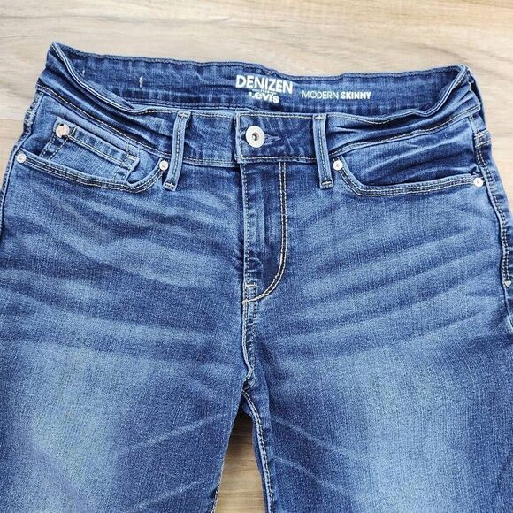 💜Levi's Denizen Blue Modern Skinny Jeans Size 6/28 - Picture 6 of 13